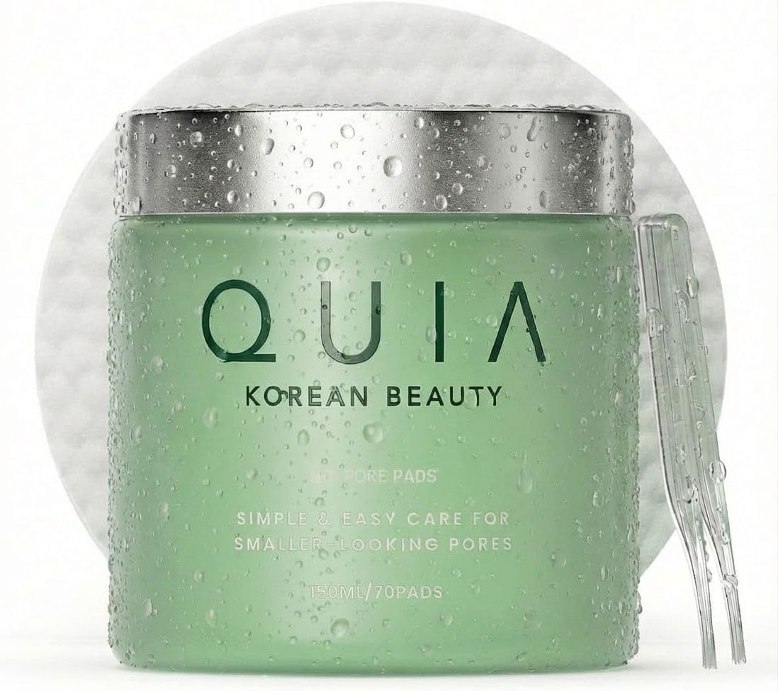 QUIA Toner Pads – AHA/BHA Dual-Action Exfoliate and Hydrate All in One – Soothing Formula for Sensitive Skin – Reduces Blackheads and Blemishes - Maple Wellness Supplements