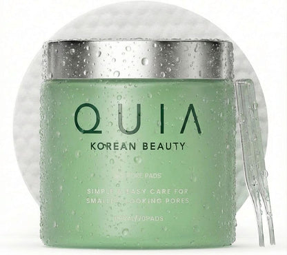 QUIA Toner Pads – AHA/BHA Dual-Action Exfoliate and Hydrate All in One – Soothing Formula for Sensitive Skin – Reduces Blackheads and Blemishes - Maple Wellness Supplements