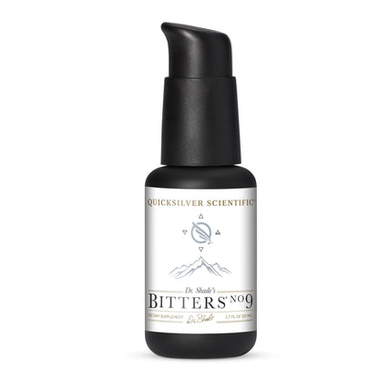 Quicksilver Scientific Dr. Shade's Bitters No. 9 - for Digestion - Fast Acting Liposomal Digestive Bitters with Milk Thistle, Burdock Root & Juniper Essential Oil - Digestive Support (50ml) - Maple Wellness Supplements