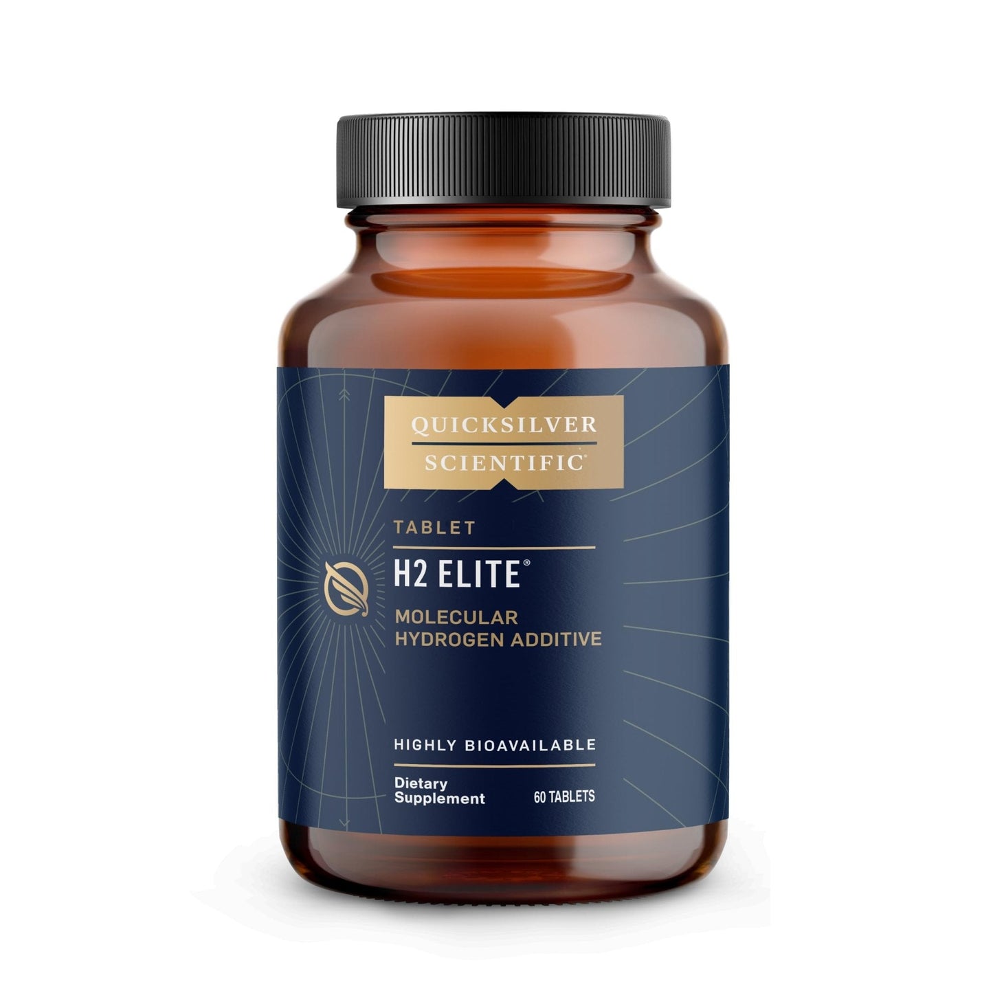 Quicksilver Scientific H2 Elite - Molecular Hydrogen for Energy + Metabolism Support, Water Tablets Perfect for Open Containers - Magnesium Malate Drink Additive (60 Molecular Hydrogen Tablets) - Maple Wellness Supplements