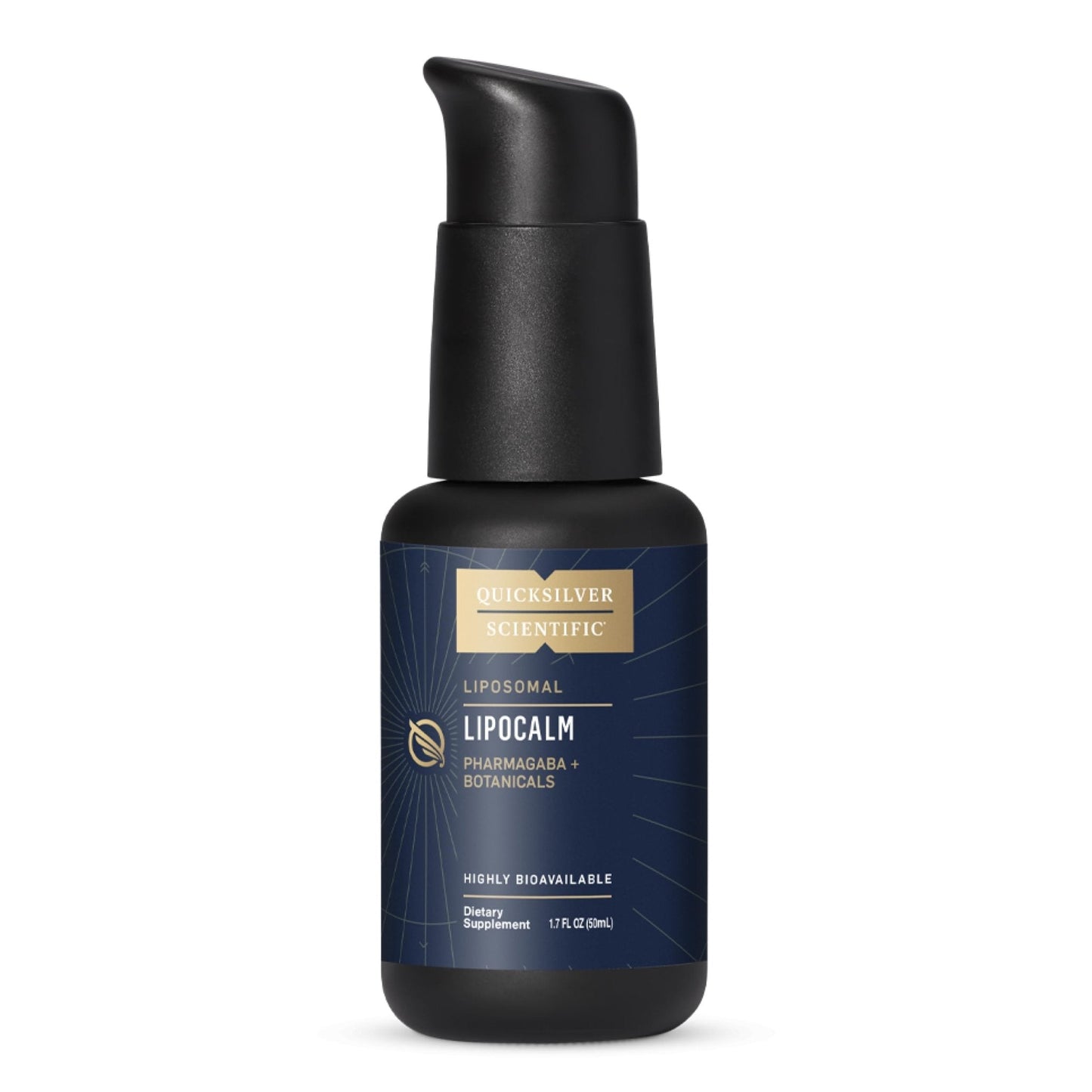 Quicksilver Scientific LipoCalm - Liposomal GABA with Herbs for Relaxation Support - Chamomile, Passionflower Herb & Skullcap Supplement for Peace of Mind & Sleep Calm Support (1.7oz / 50ml) - Maple Wellness Supplements