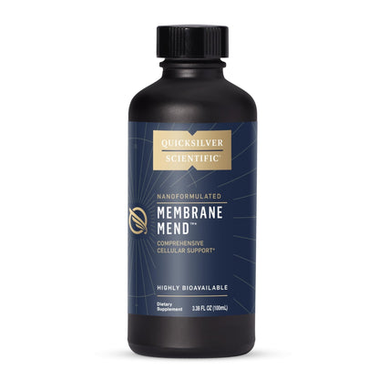 Quicksilver Scientific Membrane Mend - Brain, Cellular & Healthy Aging Support with Phosphatidyl Choline (PC), Vitamin E Tocotrienols, Ahiflower Oil & Astaxanthin Supplements (3.38oz / 100ml) - Maple Wellness Supplements