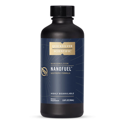 Quicksilver Scientific NanoFuel - Energy Support - Nootropic Formula Designed to Support Focus + Productivity (3.38oz / 100ml) - Maple Wellness Supplements