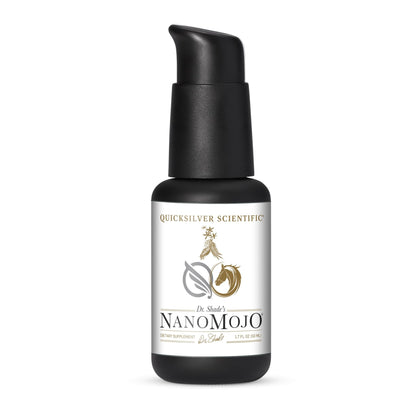 Quicksilver Scientific NanoMojo - Male-Specific Endurance Elixir & Energy Boost Support - 19 Herbs Including Epimedium for Men, Rhodiola Extract, Herbal Ginseng, and Adaptogenic Herbs (1.7oz / 50ml) - Maple Wellness Supplements