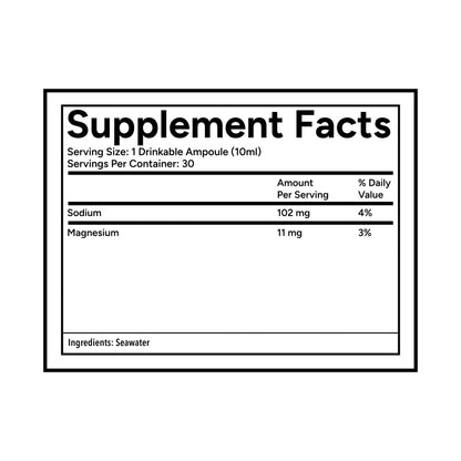 Quicksilver Scientific Original Quinton Hypertonic Solution - Sea Water Hydration - Liquid Minerals with Electrolytes for Muscle Recovery, Stamina+Mineral Replenishment (30 Single Serving Glass Vials) - Maple Wellness Supplements