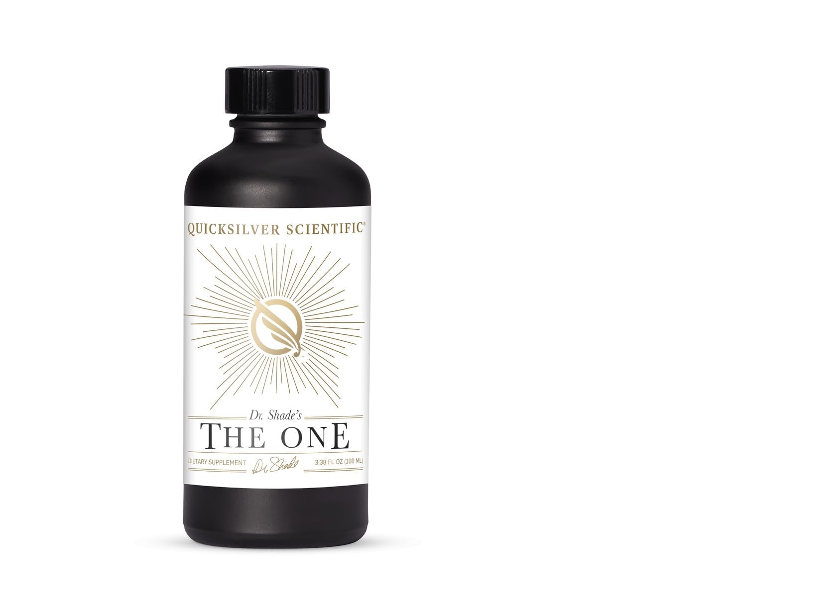 Quicksilver Scientific The ONE Mitochondrial Elixir - Mitochondria Supplement to Support Cellular Health with Phosphatidylcholine, Resveratrol, Reishi Mushroom & CoQ10 Liquid (3.38 Fl oz / 100ml) - Maple Wellness Supplements