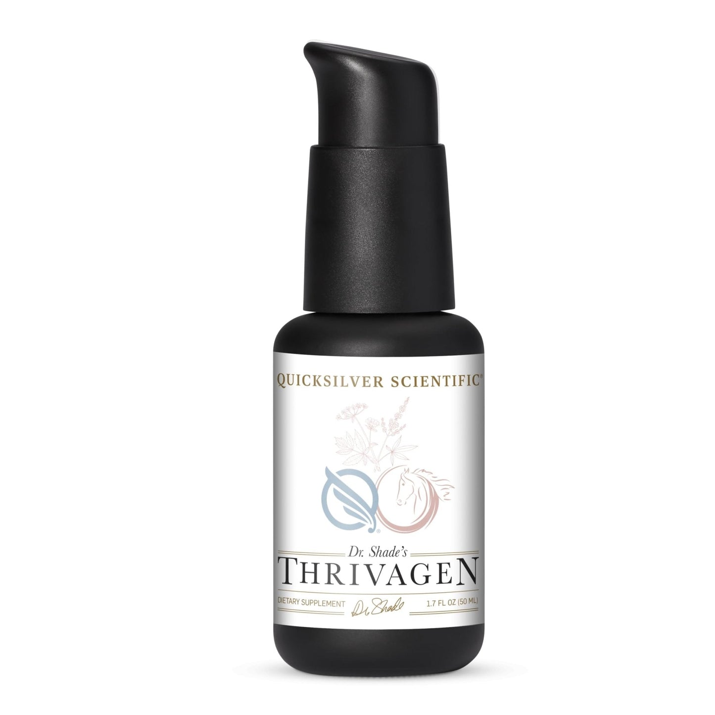 Quicksilver Scientific Thrivagen - Women's Health Supplement with 15 Energy, Hormone Balance & Adrenal Support Botanicals - Adaptogenic Herbs with Shatavari, Rhodiola & Maca Root (1.7oz / 50ml) - Maple Wellness Supplements