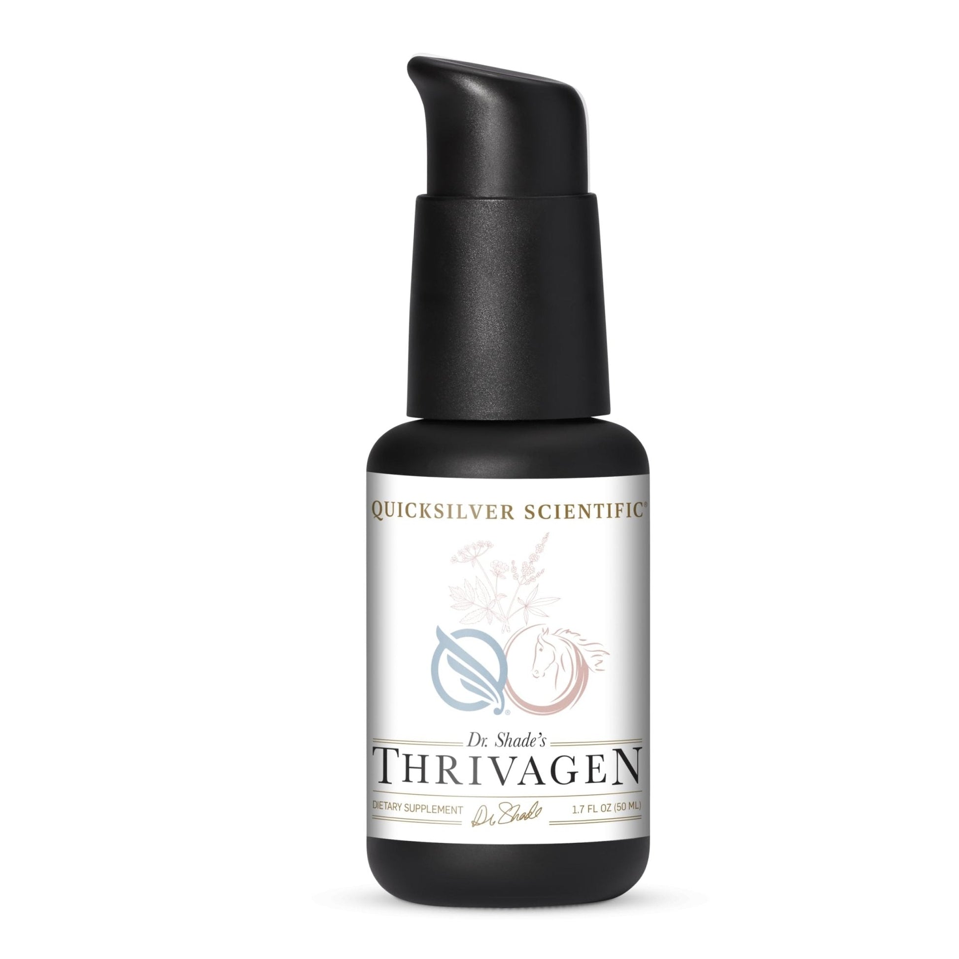 Quicksilver Scientific Thrivagen - Women's Health Supplement with 15 Energy, Hormone Balance & Adrenal Support Botanicals - Adaptogenic Herbs with Shatavari, Rhodiola & Maca Root (1.7oz / 50ml) - Maple Wellness Supplements