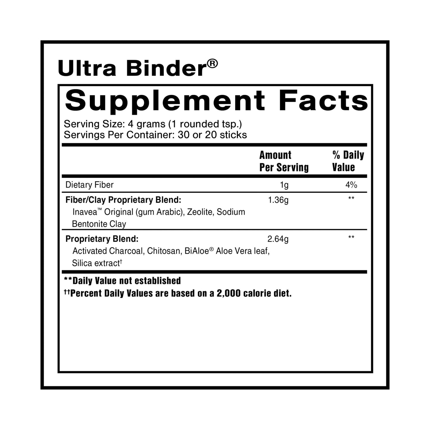 Quicksilver Scientific Ultra Binder Powder - Multi Binder with Bentonite Clay, Zeolite Detox & Charcoal - Supplement for Gut Support & The Body's Toxin Removal Process (120g) - Maple Wellness Supplements