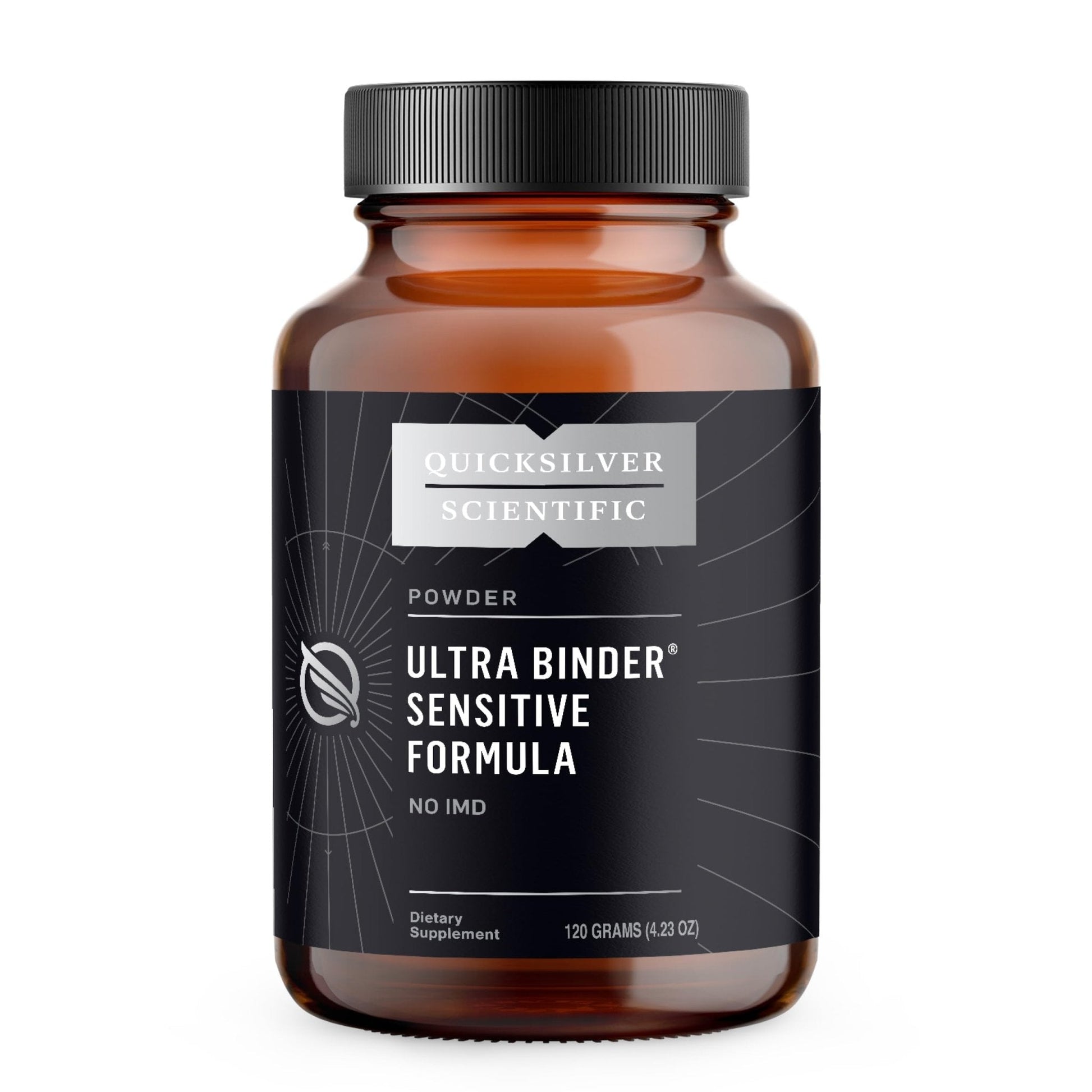 Quicksilver Scientific Ultra Binder Sensitive Formula - Gut Health Supplement with Activated Charcoal, Bentonite Clay - Cleansing Support Powder (120g) - Maple Wellness Supplements
