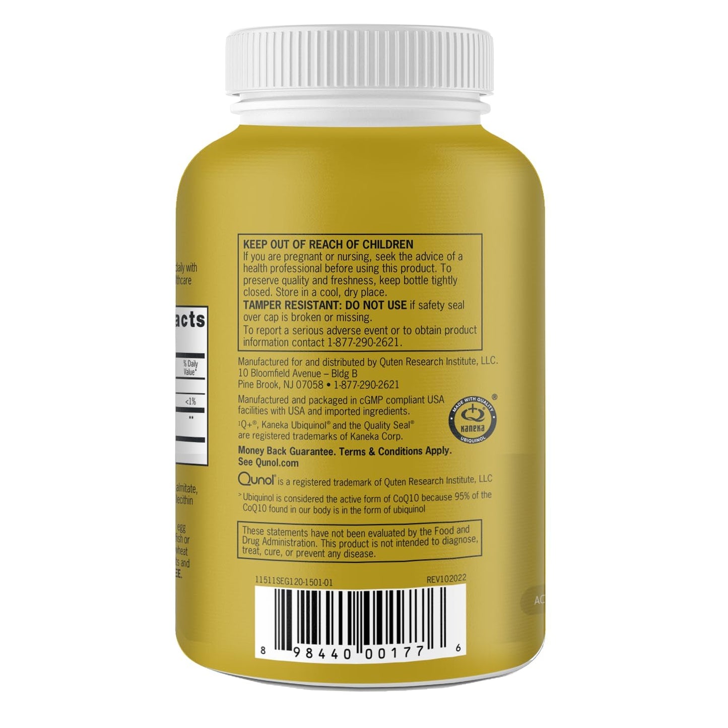 Qunol 100mg Ubiquinol, Powerful Antioxidant for Heart & Vascular Health, Essential for Energy Production - Maple Wellness Supplements