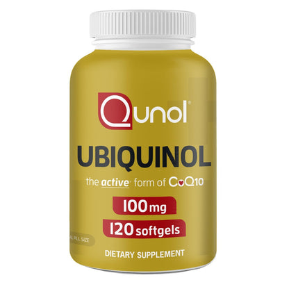 Qunol 100mg Ubiquinol, Powerful Antioxidant for Heart & Vascular Health, Essential for Energy Production - Maple Wellness Supplements