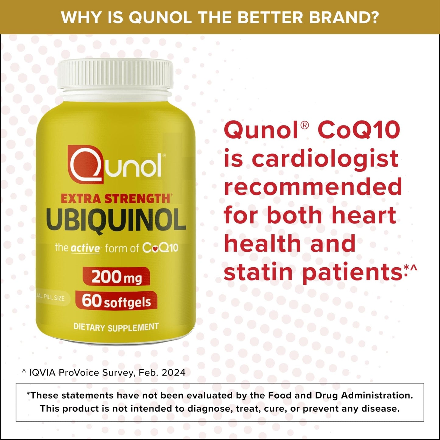 Qunol 200mg Ubiquinol, Powerful Antioxidant for Heart and Vascular Health, Essential for energy production, Natural Supplement Active Form of CoQ10, 60 Count - Maple Wellness Supplements