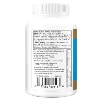 Qunol Advanced Omega 3 Krill and Fish Oil Complex, 10x Better Bioavailability, One Pill Dose, 250mg EPA & DHA - Maple Wellness Supplements