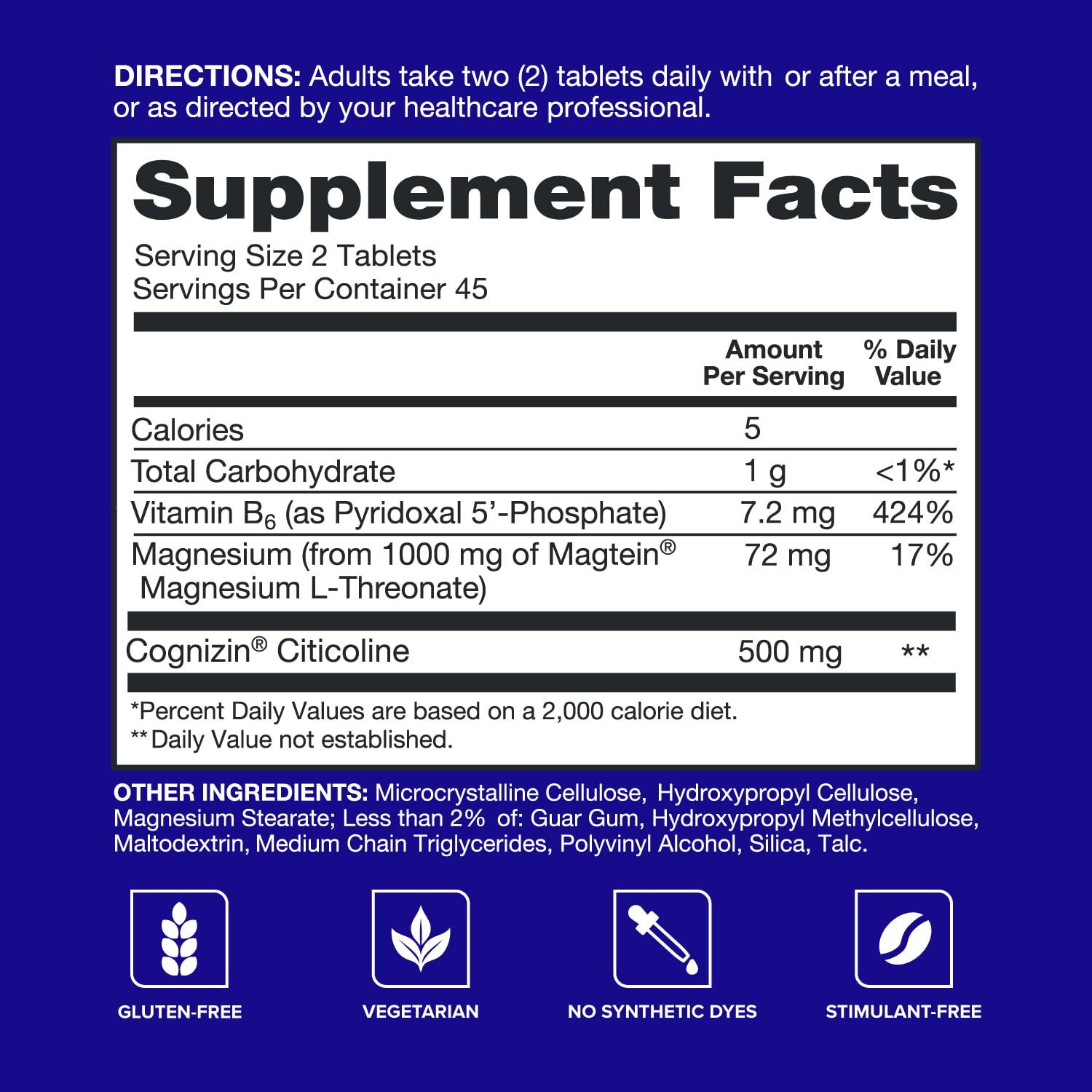Qunol Brain Health Memory Plus with B6, Magnesium L-Threonate & Citicoline, Clinically Tested Ingredients to Improve Memory, Focus, Attention and Productivity, 90 Count - Maple Wellness Supplements