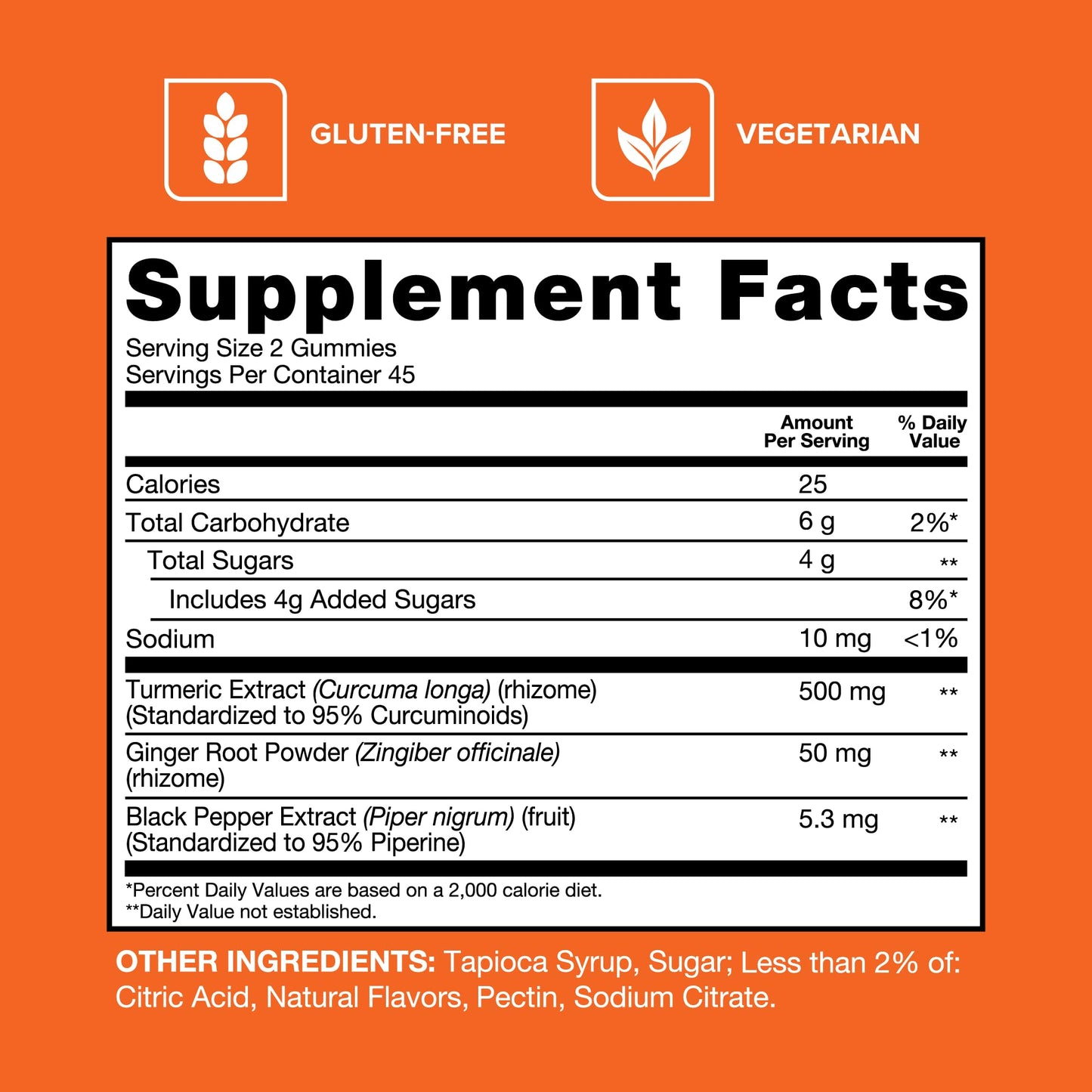 Qunol Turmeric and Ginger with Black Pepper Gummies, Turmeric Curcumin Supplement, Joint Health Support Gummy, 90ct Gummies - Maple Wellness Supplements