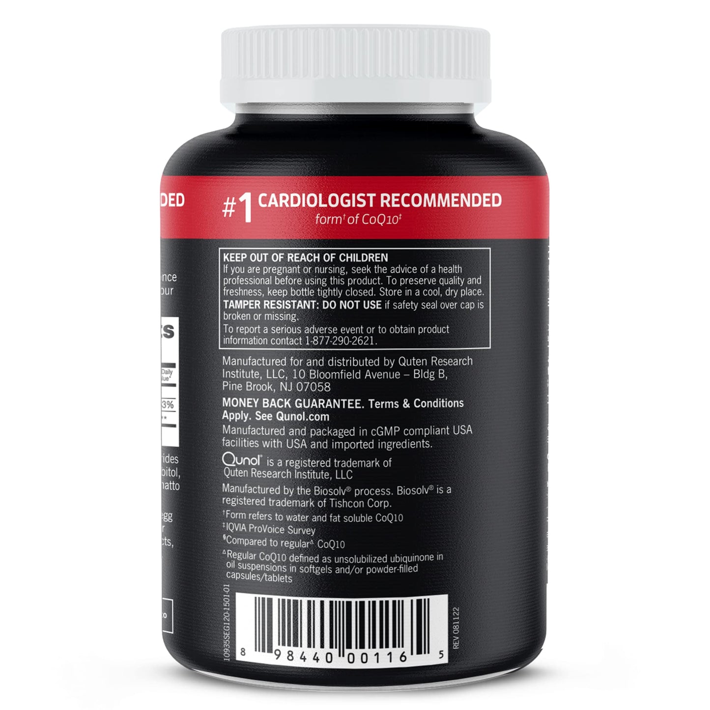 Qunol Ultra CoQ10 100mg, 3x Better Absorption, Patented Water and Fat Soluble Natural Supplement Form of Coenzyme Q10 - Maple Wellness Supplements