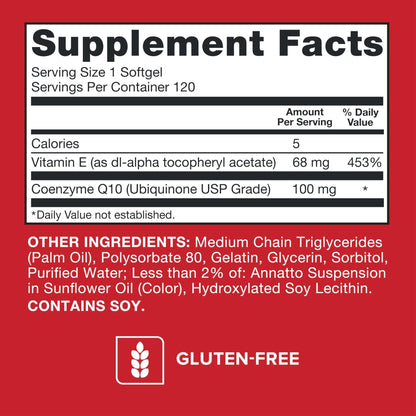 Qunol Ultra CoQ10 100mg, 3x Better Absorption, Patented Water and Fat Soluble Natural Supplement Form of Coenzyme Q10 - Maple Wellness Supplements