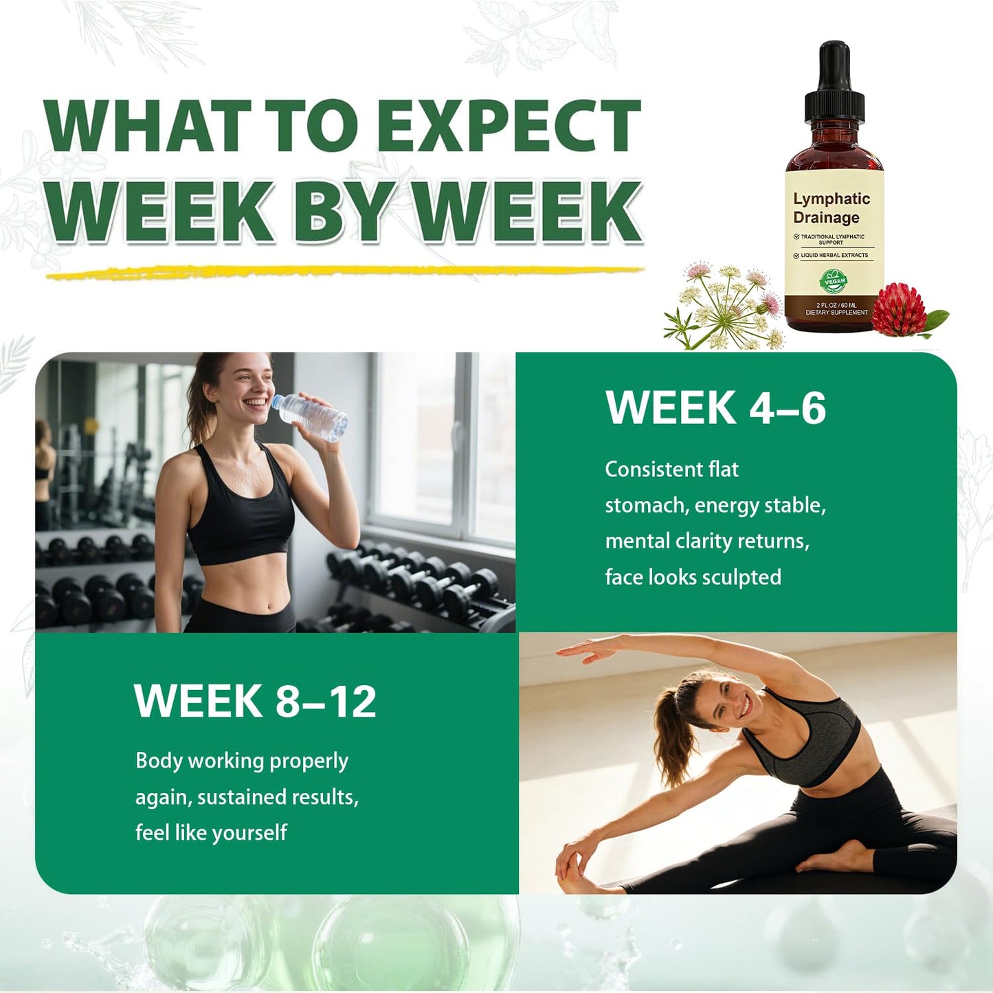 QYGCHUSIN Lymphatic Drainage Drops 2000mg Herbal Blend with Elderberry Echinacea Dandelion Supports Lymphatic System Immune Health 2 fl oz - Maple Wellness Supplements