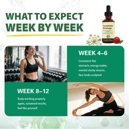 QYGCHUSIN Lymphatic Drainage Drops 2000mg Herbal Blend with Elderberry Echinacea Dandelion Supports Lymphatic System Immune Health 2 fl oz - Maple Wellness Supplements