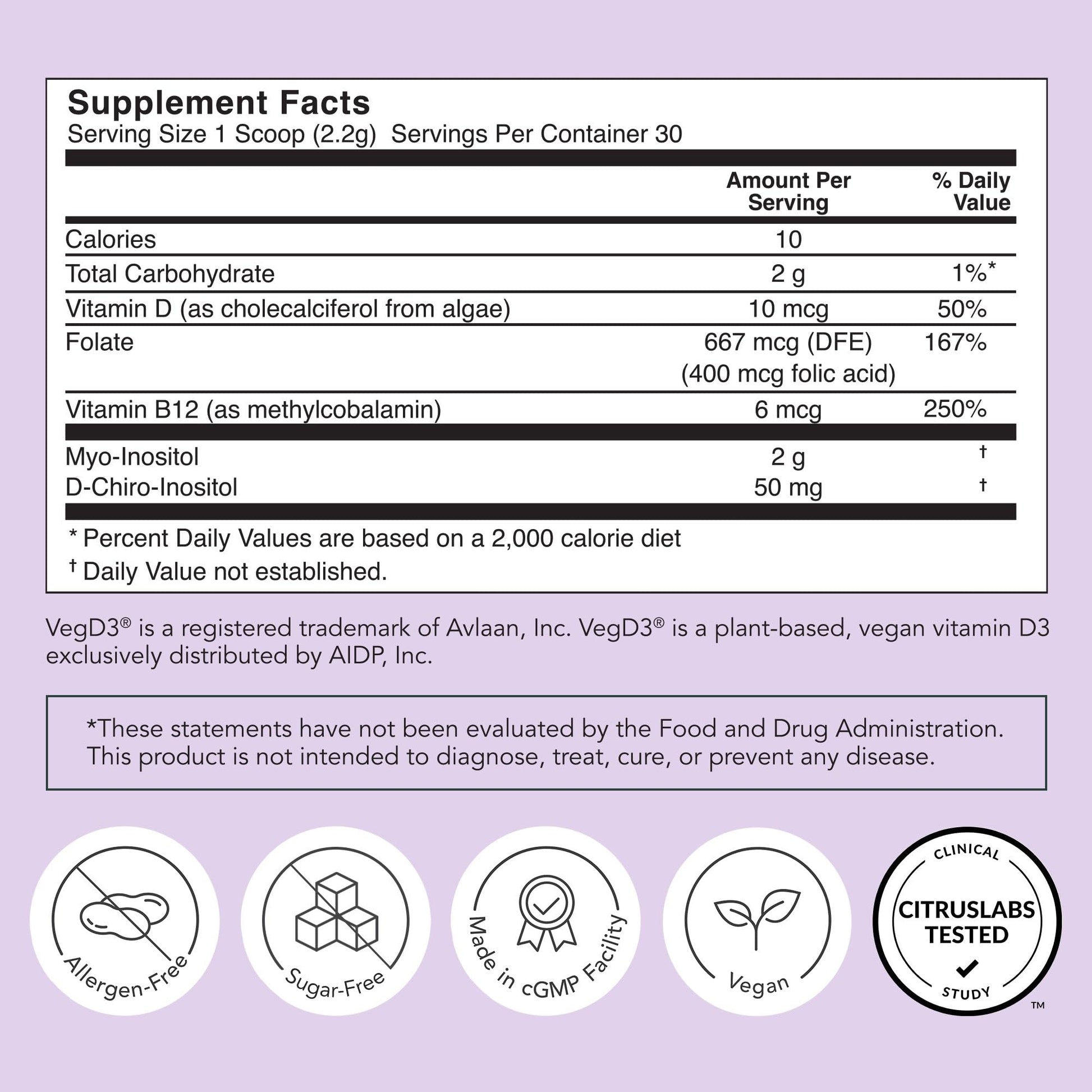 Rael Hormone Balance for Women, Inositol Powder Supplement - Vitamin B8, 40:1 Proven Ratio, Folic Acid for Ovarian Function (30 Servings) - Maple Wellness Supplements