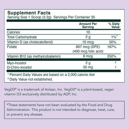 Rael Hormone Balance for Women, Myo Inositol Powder - Myo-Inositol & D-Chiro Inositol - Maple Wellness Supplements