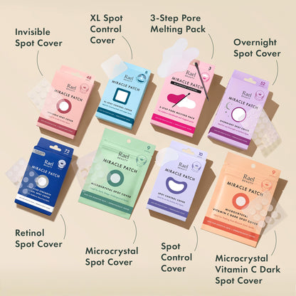 Rael Pimple Patches, Miracle Invisible Spot Cover - Hydrocolloid Acne Pimple Patch - Maple Wellness Supplements