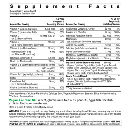 Rainbow Light Prenatal One Multivitamin Support from Conception to Postnatal, High Potency, Clinically Proven Absorption of Vitamin D, B2, Folate, Calcium - Maple Wellness Supplements
