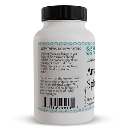 Rainforest Pharmacy Spiro Natural Herbal Supplement| 120 Vegetarian Capsules, 500 mg | Ecologically Wildcrafted Chanca Piedra & 5 Amazon Rainforest Herbs | Non-GMO - Maple Wellness Supplements