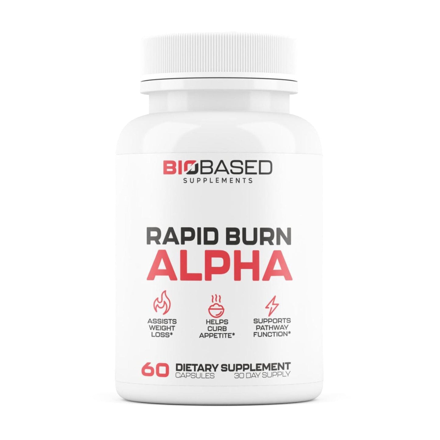 Rapid Burn Alpha - Fat Burner for Men - Supports Healthy Pathways Associated with Activity - Supports Appetite Control, Energy Booster, Helps Increase Metabolism & Fat Loss - 60 Unisex Capsules - Maple Wellness Supplements