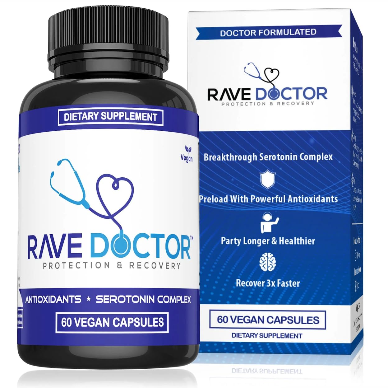 Rave Doctor 5 HTP Supplement - Essential Rave Vitamins for Festival Goers, Rave Accessories, Festival Essentials, Festival Gear, Rave Essentials, 5htp Supplement - Maple Wellness Supplements