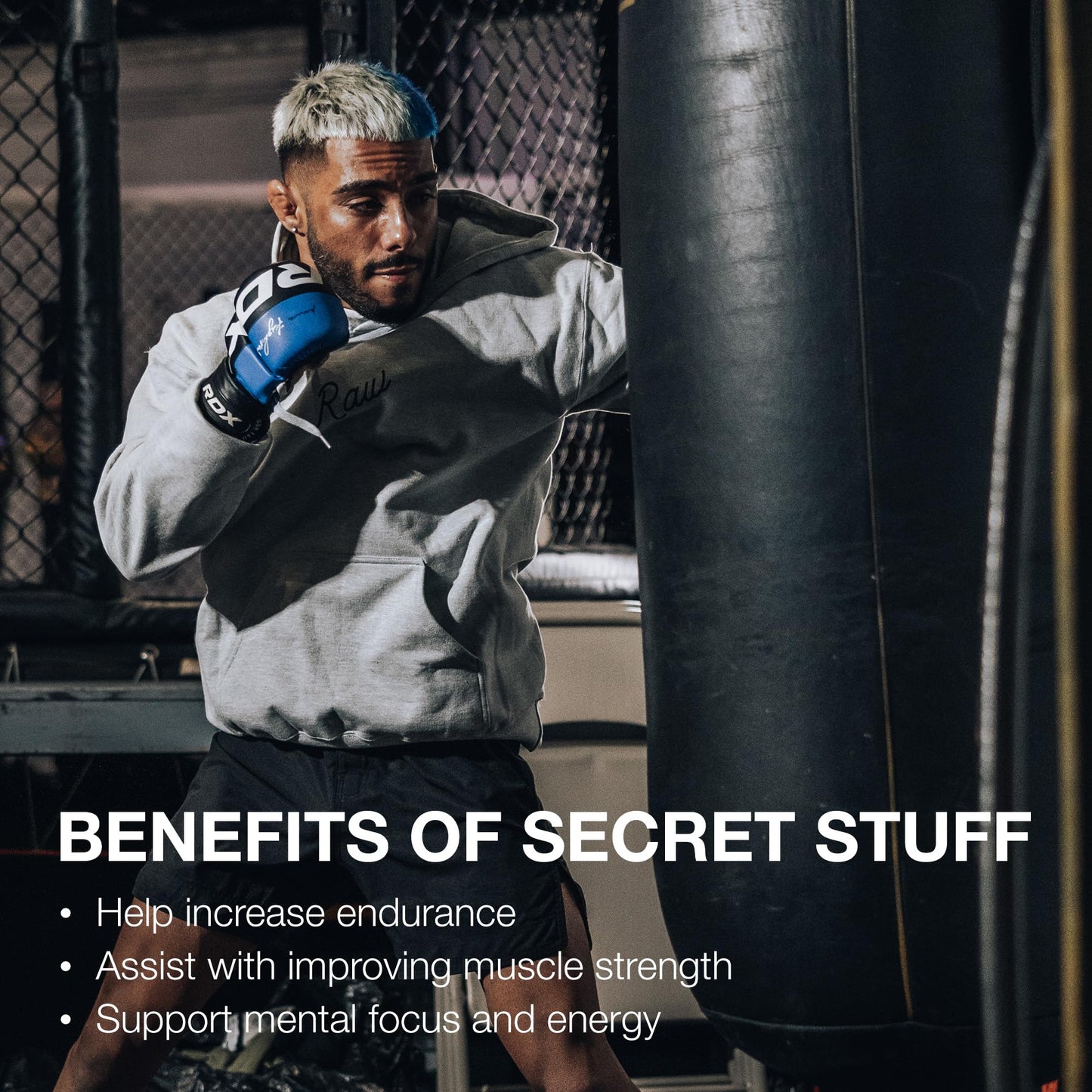 RAW Christopher's Secret Stuff Pre Workout Powder, Thavage (Tastes Like Winning) - Chris Bumstead CBUM Preworkout Supplement for Men & Women - Working Out, Hydration & Energy - 40 Servings - Maple Wellness Supplements