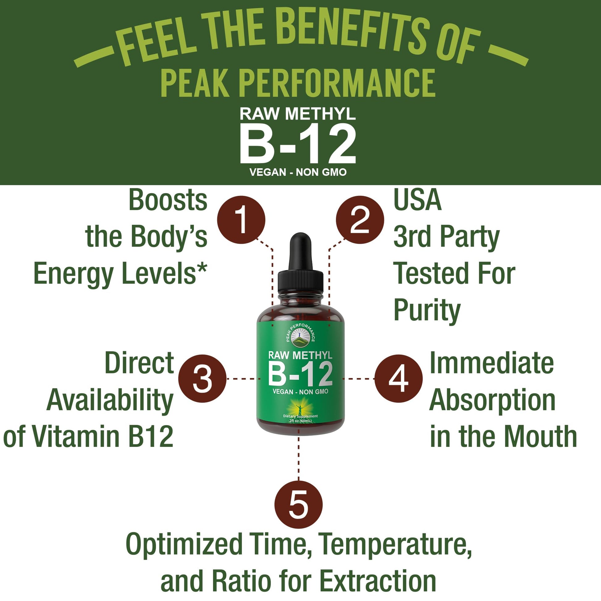 Raw Methyl B12 Liquid Drops. Sublingual Fast Acting Advanced Vegan B 12 Liquid Vitamin Supplement. High Bioavailability Methylcobalamin B-12 Vitamins for Energy, Focus and Relief. for Men + Women - Maple Wellness Supplements