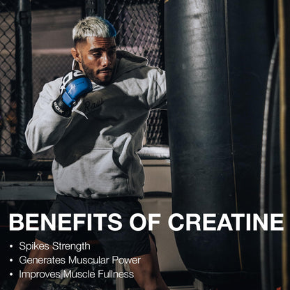 RAW Nutrition Creatine Monohydrate Powder, Unflavored (30 Servings) - Micronized Creatine Monohydrate Supplement for Workout Performance, Build Muscle & Strength - Maple Wellness Supplements
