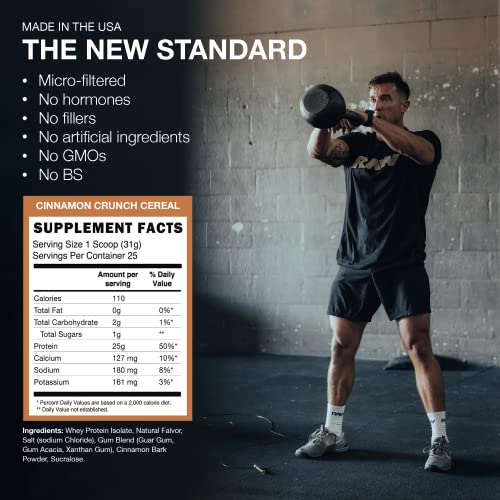 RAW Whey Isolate Protein Powder, Cinnamon Crunch (CBUM Itholate Protein) - 100% Grass - Maple Wellness Supplements