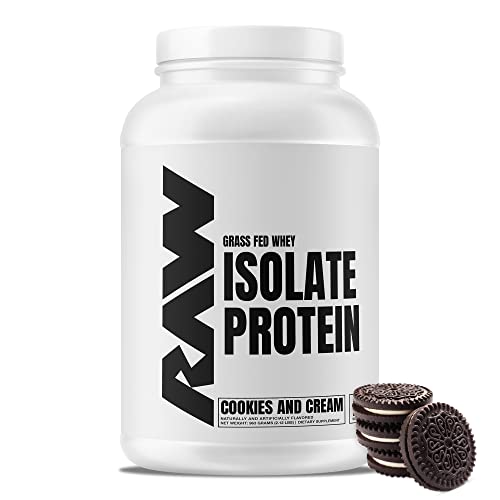 RAW Whey Isolate Protein Powder, Cookies N Cream - 100% Grass-Fed Sports Nutrition - Maple Wellness Supplements