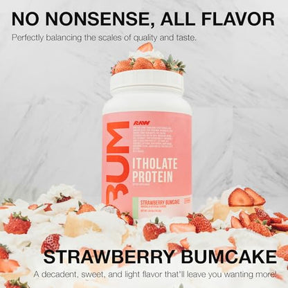 RAW Whey Isolate Protein Powder, Strawberry BumCake (CBUM Itholate Protein) - Maple Wellness Supplements