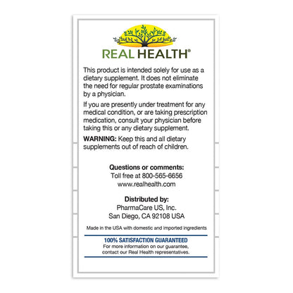Real Health The Prostate Formula - Prostate Health Supplements for Men, Saw Palmetto Formula for Healthy Bladder and Urinary Support, - Maple Wellness Supplements