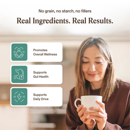 Real Mushrooms 5 Defenders - Adaptogenic Mushrooms Complex with Chaga, Reishi, Turkey Tail, Maitake & Shiitake for Wellness Support - Maple Wellness Supplements