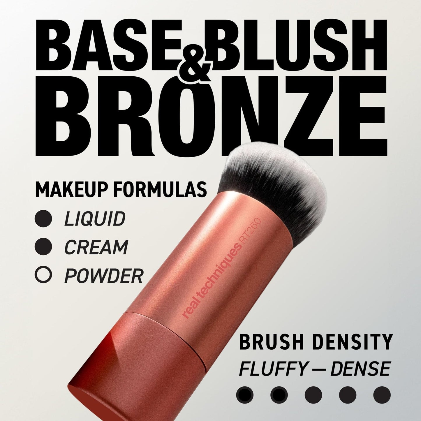 Real Techniques Bubble Blending Makeup Brush, Multipurpose Foundation Brush For Liquid, Cream, & Powder Products, Unique Round Brush Head, Synthetic Bristles, Vegan & Cruelty Free, 1 Count - Maple Wellness Supplements