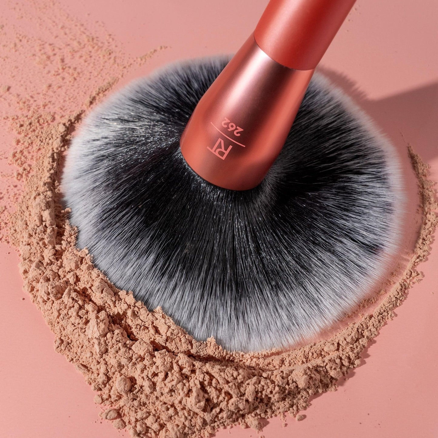 Real Techniques Extra Big Powder Brush, Large Makeup Brush For Powder, Fluffy Head For All-Over Setting, XL Oversized Brush For Quick Application, Cruelty-Free, Synthetic Bristles, 1 Count - Maple Wellness Supplements