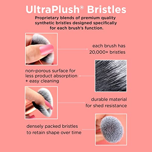Real Techniques Extra Big Powder Brush, Large Makeup Brush For Powder, Fluffy Head For All-Over Setting, XL Oversized Brush For Quick Application, Cruelty-Free, Synthetic Bristles, 1 Count - Maple Wellness Supplements