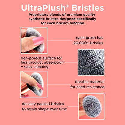 Real Techniques Extra Big Powder Brush, Large Makeup Brush For Powder, Fluffy Head For All-Over Setting, XL Oversized Brush For Quick Application, Cruelty-Free, Synthetic Bristles, 1 Count - Maple Wellness Supplements