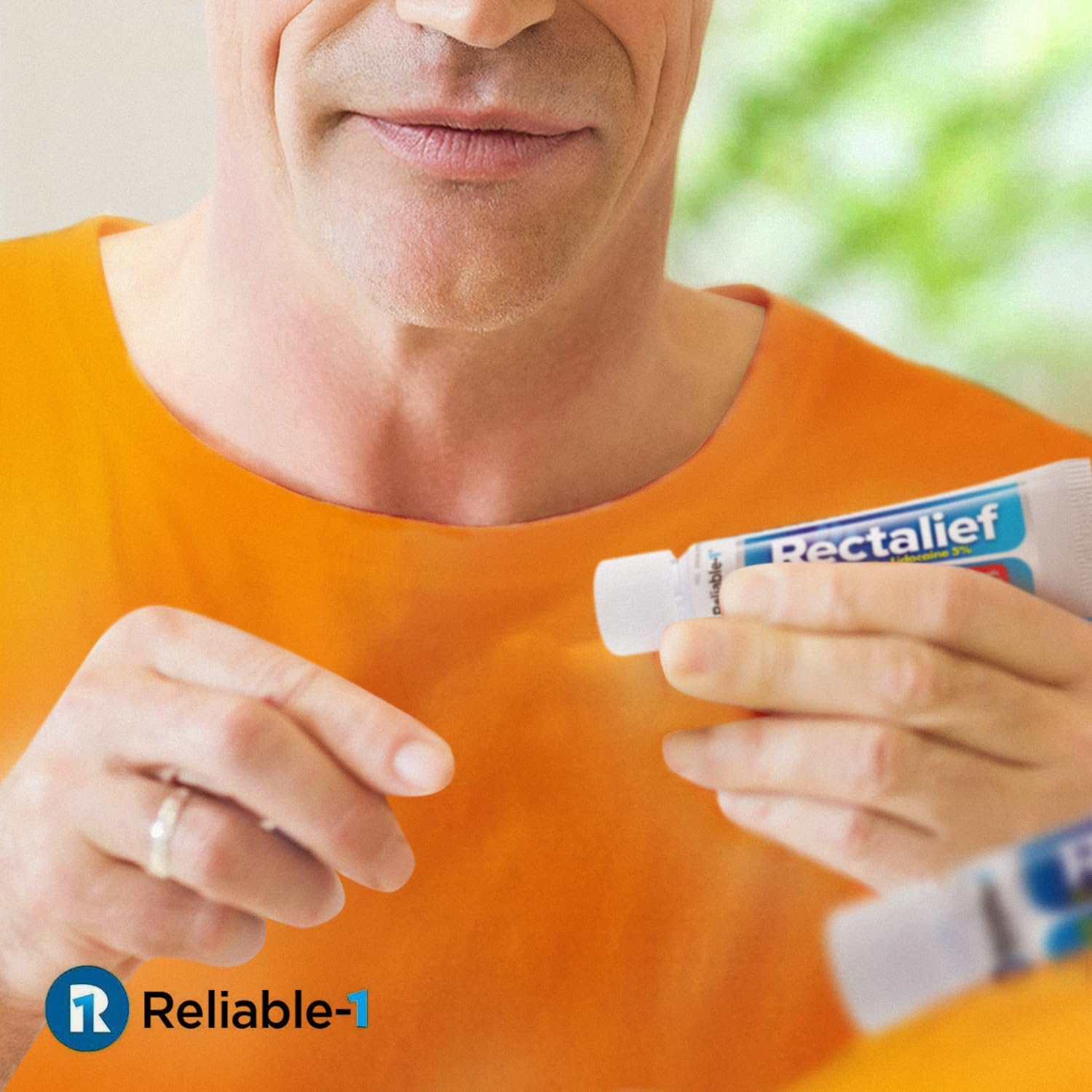 Rectalief 5% Lidocaine Hemorrhoid Cream (Max Non-RX Strength) Reliable-1 Laboratories Soothing Anorectal, Numbing Hemorrhoidal Ointment - Pain, Itching, & Burning, Strongest OTC Anal Treatment, 2-Pack - Maple Wellness Supplements