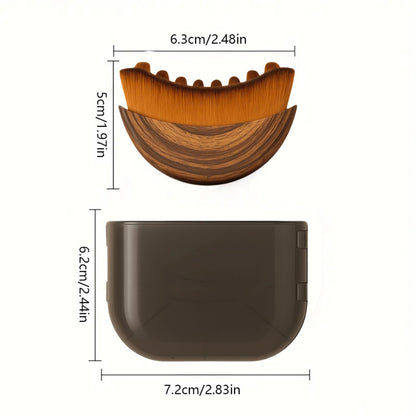Recuvia Face Brush for Lymphatic Drainage, Gua Sha Brush for Face, Lymphatic Contour Face Brush Eliminate Puffiness, Lifting and Firming, Sculpting, Improves Skin Glow, Fit The Skin Precisely (2pcs) - Maple Wellness Supplements