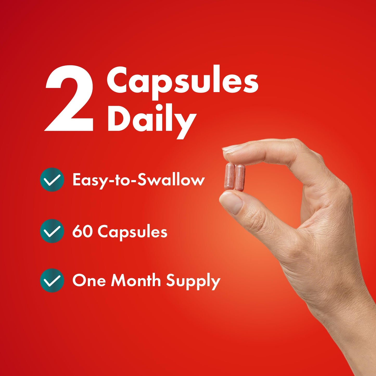 Red Yeast Rice with CoQ10 Supplement | Healthy Cholesterol Levels & Heart Health Support | Extra Strength Red Yeast Rice 1200 MG (600 MG Per Capsule) with Monakolin K - Maple Wellness Supplements