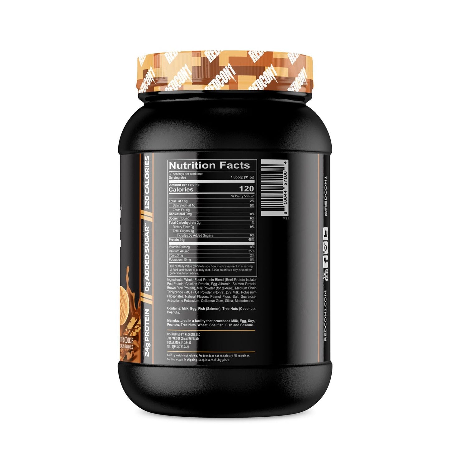 REDCON1 MRE LITE - Peanut Butter Cookie - 1.92 lb. - Maple Wellness Supplements