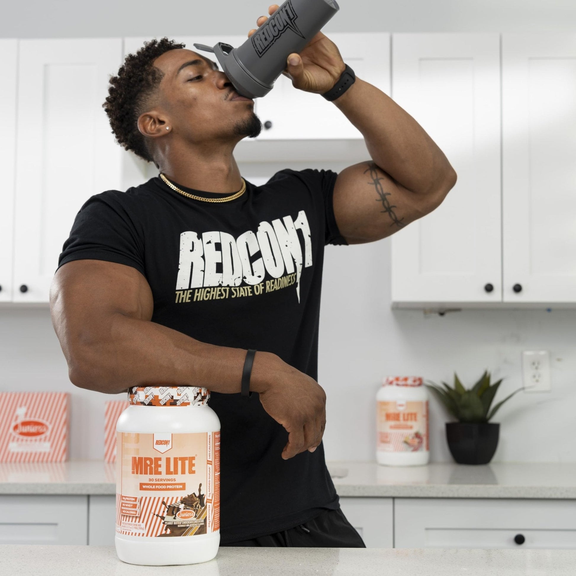 REDCON1 MRE Lite Whole Food Protein Powder, Juniors, Peanut Butter Chocolate - Maple Wellness Supplements