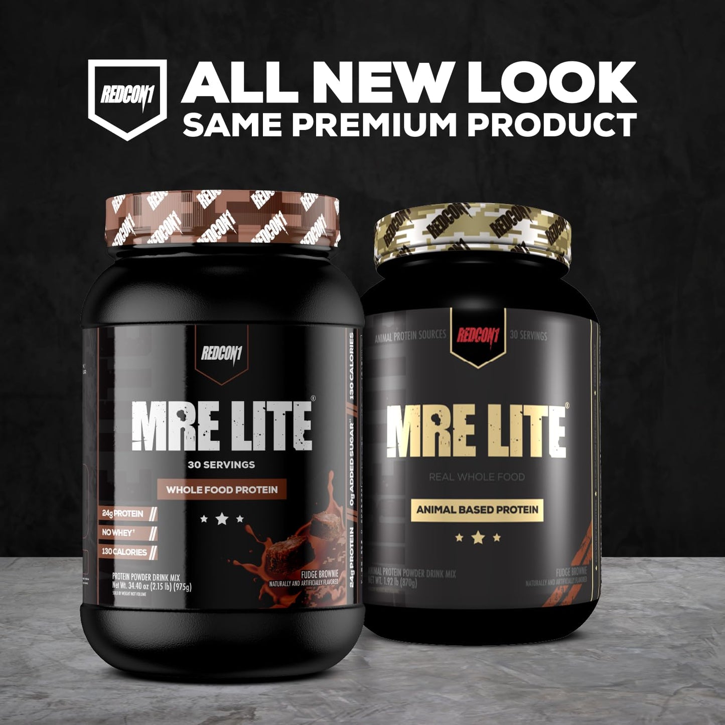 REDCON1 MRE Lite Whole Food Protein Powder, Peanut Butter Cookie - Low Carb & Whey - Maple Wellness Supplements