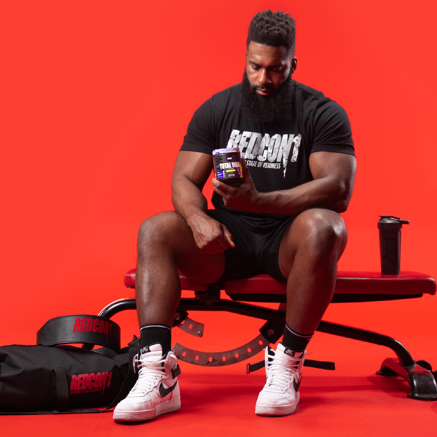 REDCON1 Total War Pre Workout - Beta Alanine + Citrulline Malate Keto Friendly Preworkout for Men & Women with 320mg of Caffeine - Fast Acting -Blue Lemonade (30 Servings) - Maple Wellness Supplements